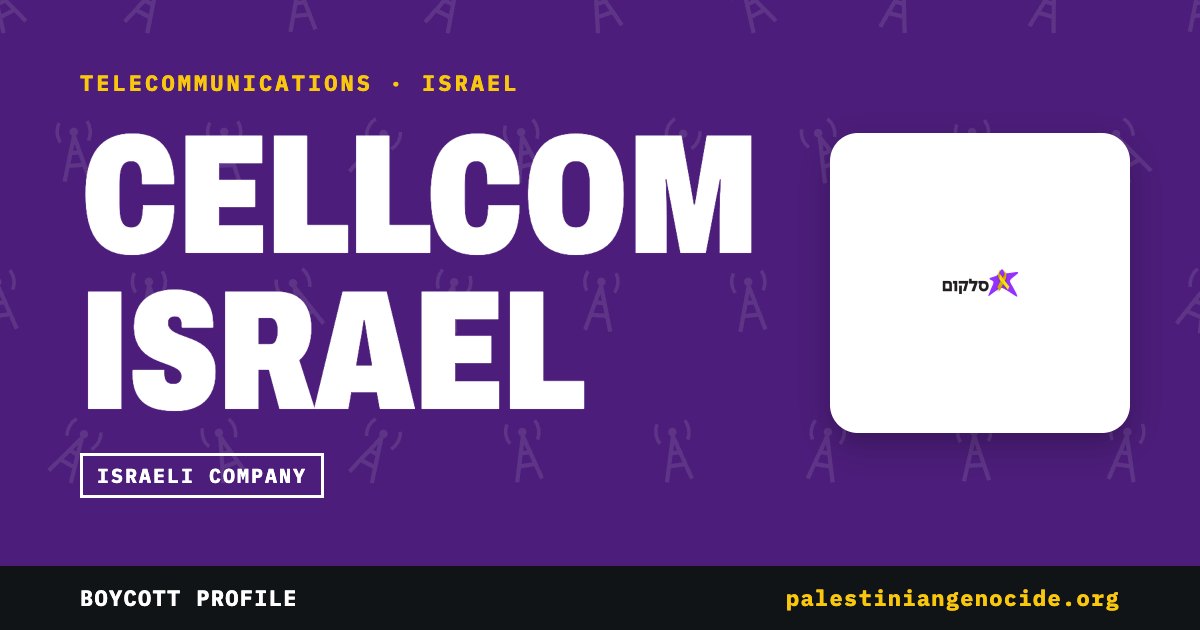 Share card for Cellcom Israel