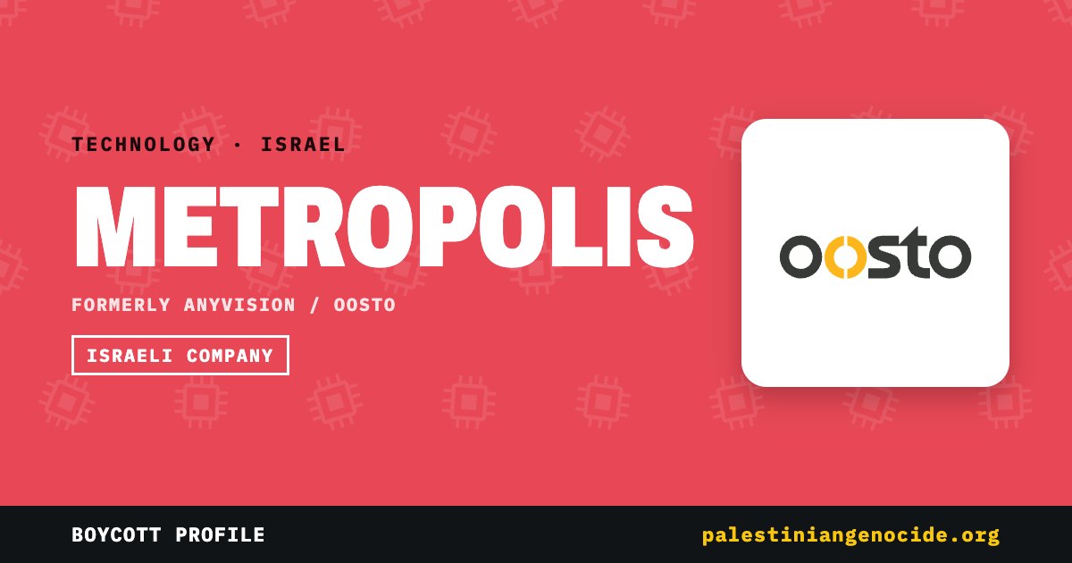 Share card for Metropolis (formerly AnyVision / Oosto)
