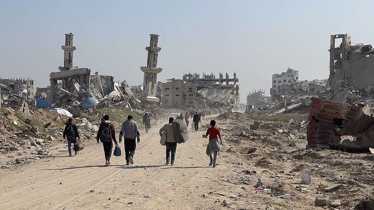 Forced displacement of Gaza Strip residents during the Gaza-Israel War 2023-25